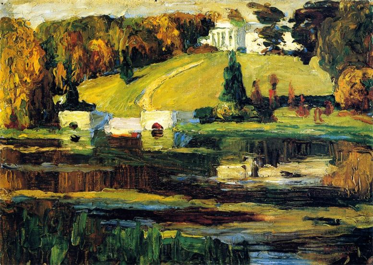 Akhtyrka - Autumn 1901 Wassily Kandinsky Abstract Oil Painting